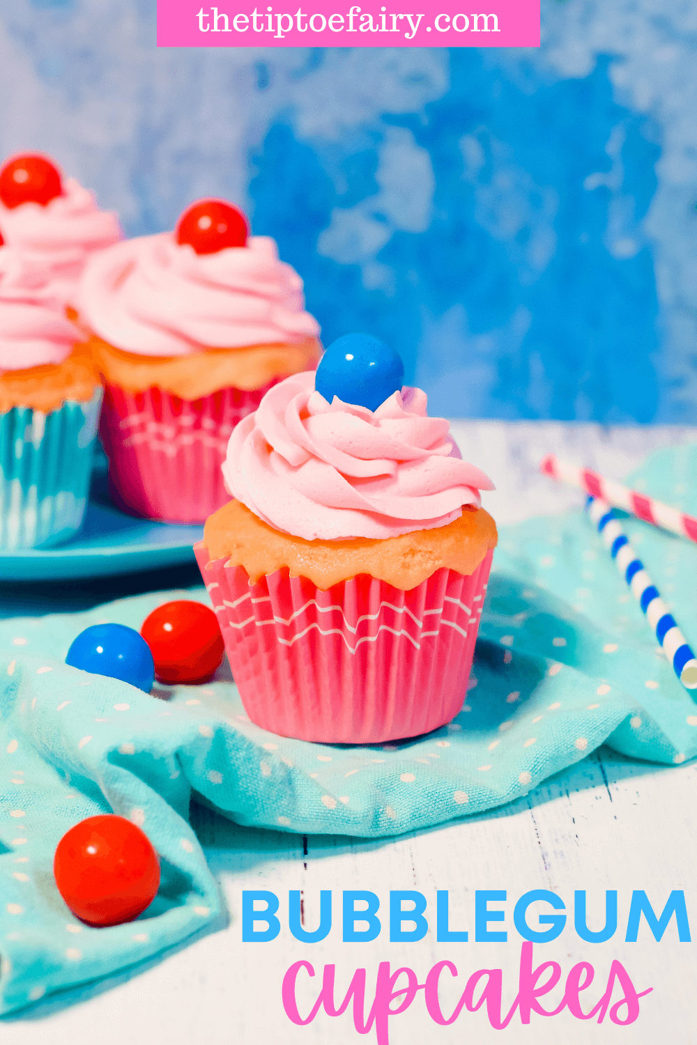 How To Make Bubblegum Cupcakes | The TipToe Fairy