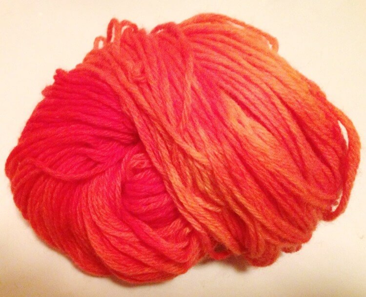 Finished Kool-Aid Dyed Wool Yarn