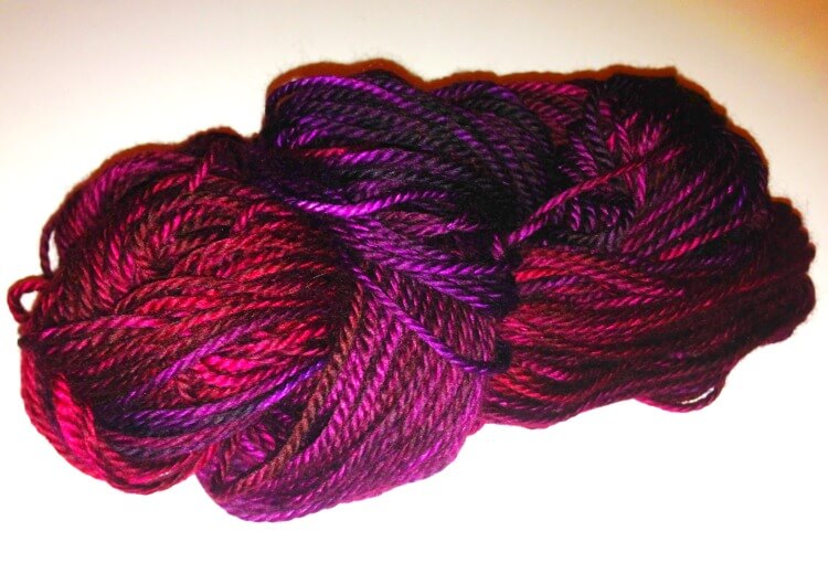 Finished Wool Yarn Dyed with Rit Dye