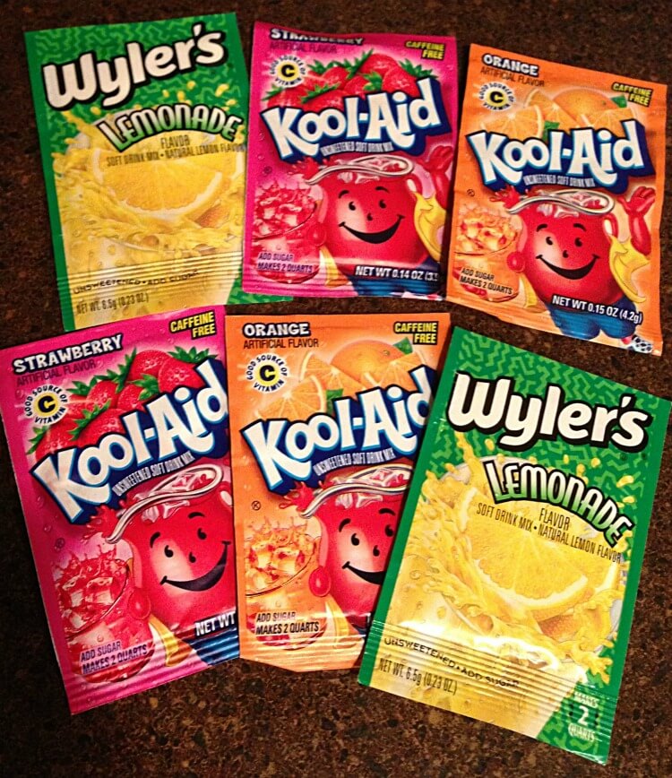 Kool-Aid drink mixes without sugar