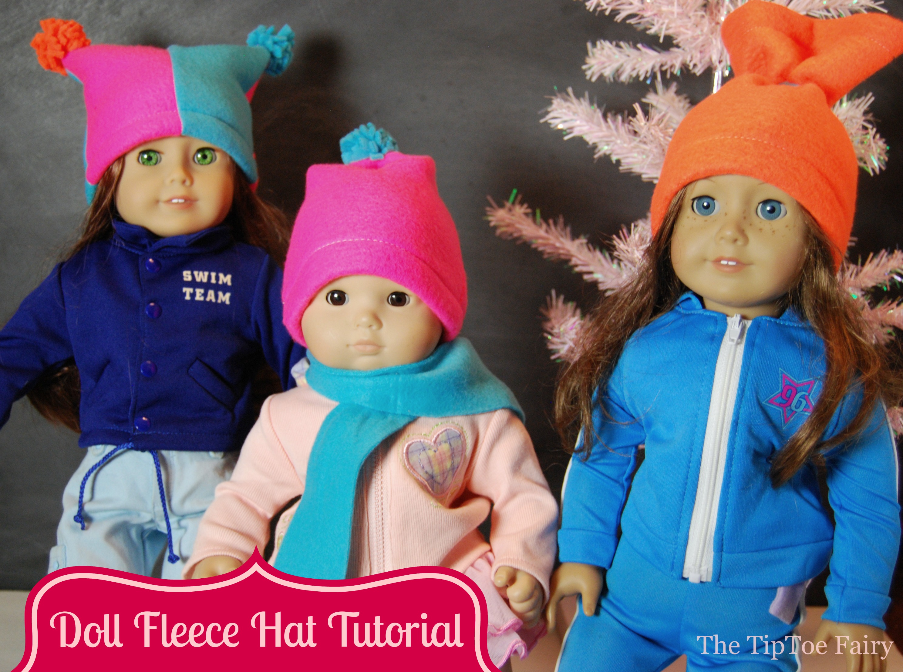Fleece Hat Tutorial For American Girl 18 inch Dolls The TipToe Fairy fleece-hat-tutorial-for-american-girl-18-inch-dolls-the-tiptoe-fairy