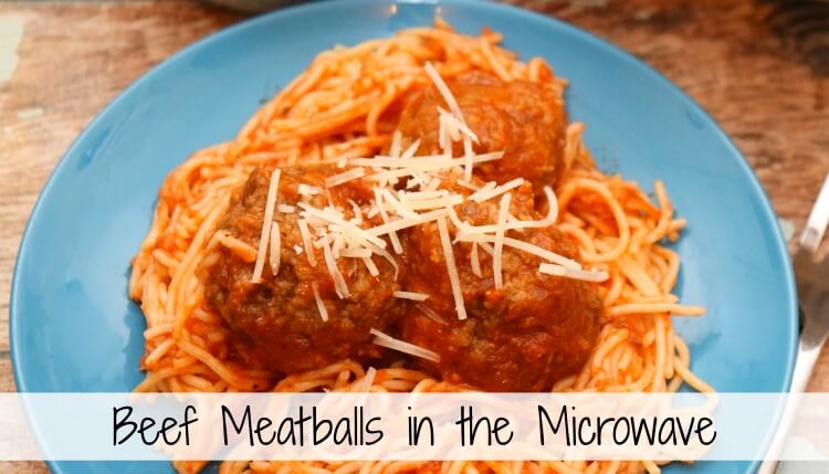 How to make this beef meatball recipe in a few short minutes in the microwave -- perfect for pasta or sub sandwiches!