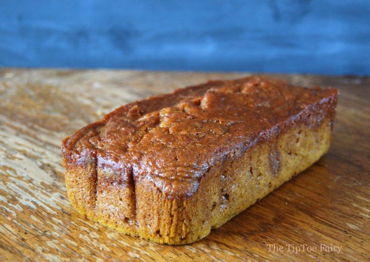 Pumpkin Bread with Salted Caramel Sauce