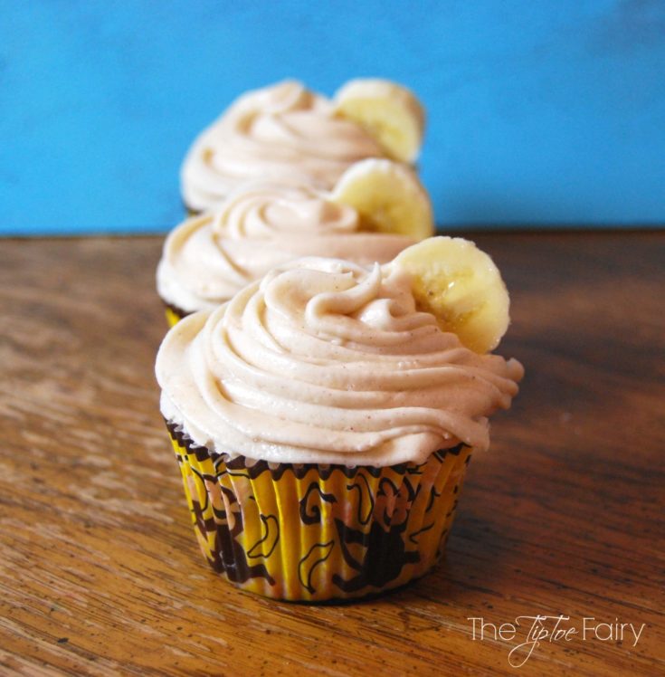 Banana Caramel Cupcakes 