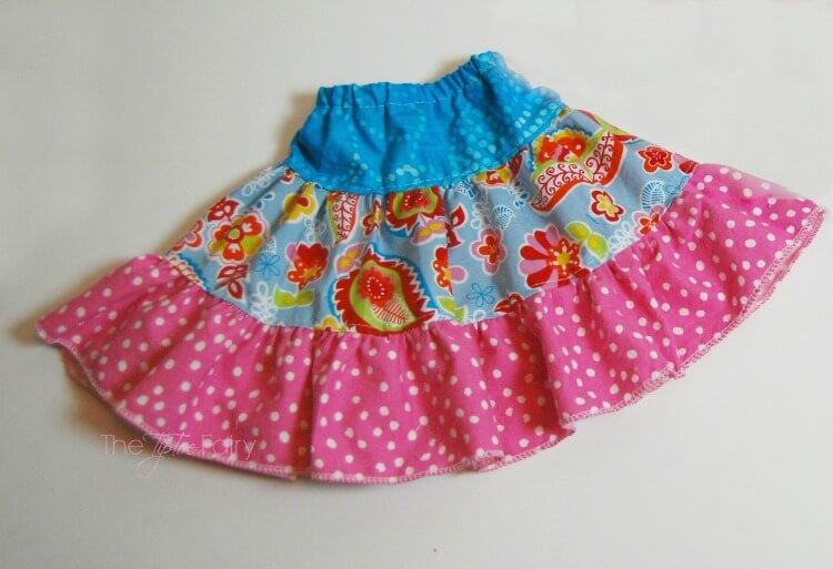 Finished Doll Twirly Skirt