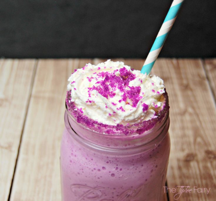 Purple Cow Cake Batter Cream Slush