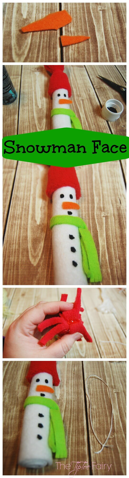 So Sew Easy Christmas in July Felt Ornaments - Easy Felt Snowman | The TipToe Fairy #christmasinjuly #christmasornaments #ornamenttutorials #tutorial