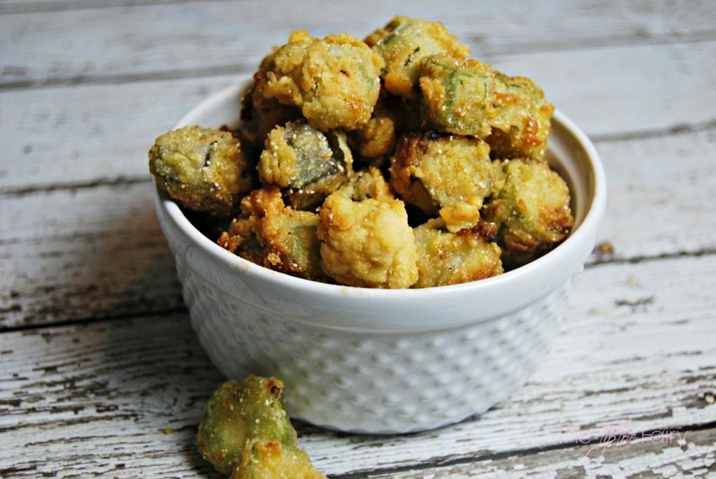 Southern Fried Okra | The TipToe Fairy #friedokra #okra #okrarecipe