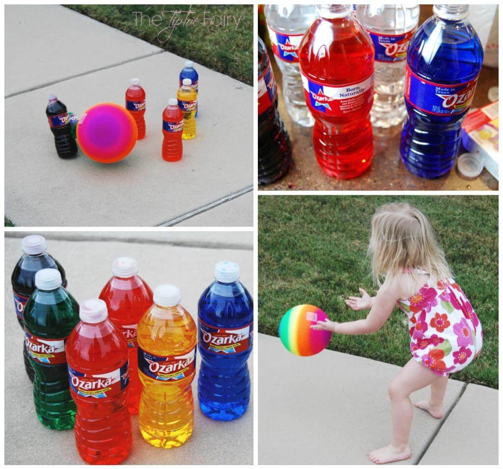 It's time to bowl! Recycle your old water bottles into this fun bowling game!