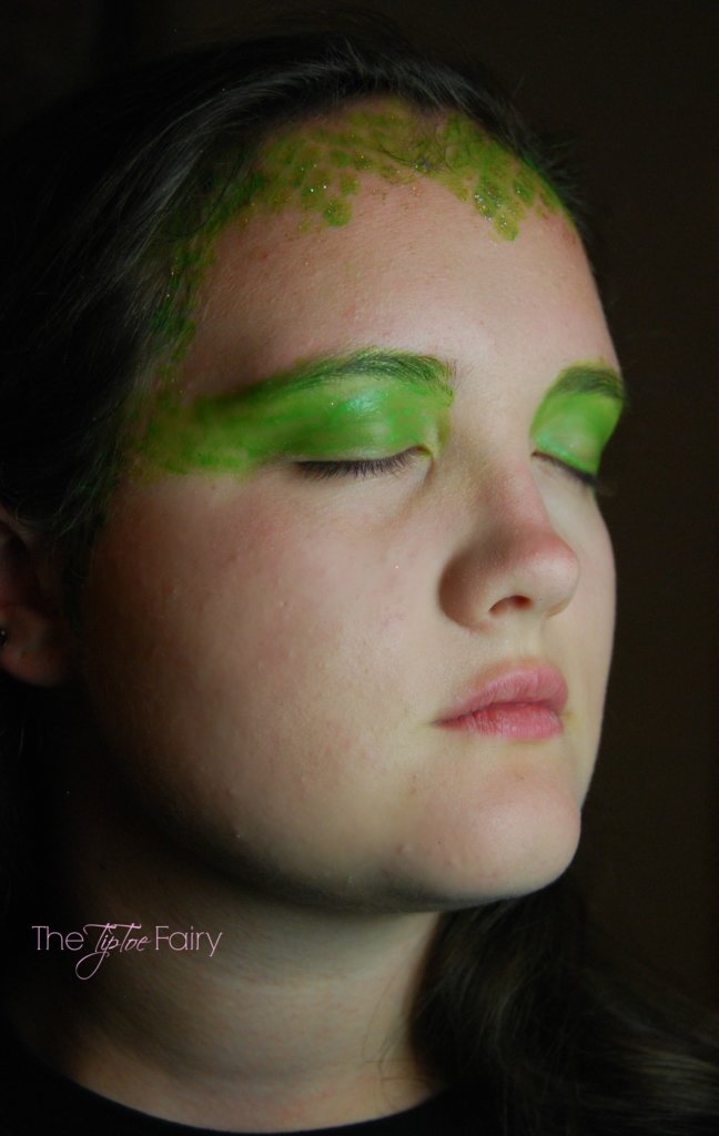 Scales and eyes for Medusa Makeup Tutorial
