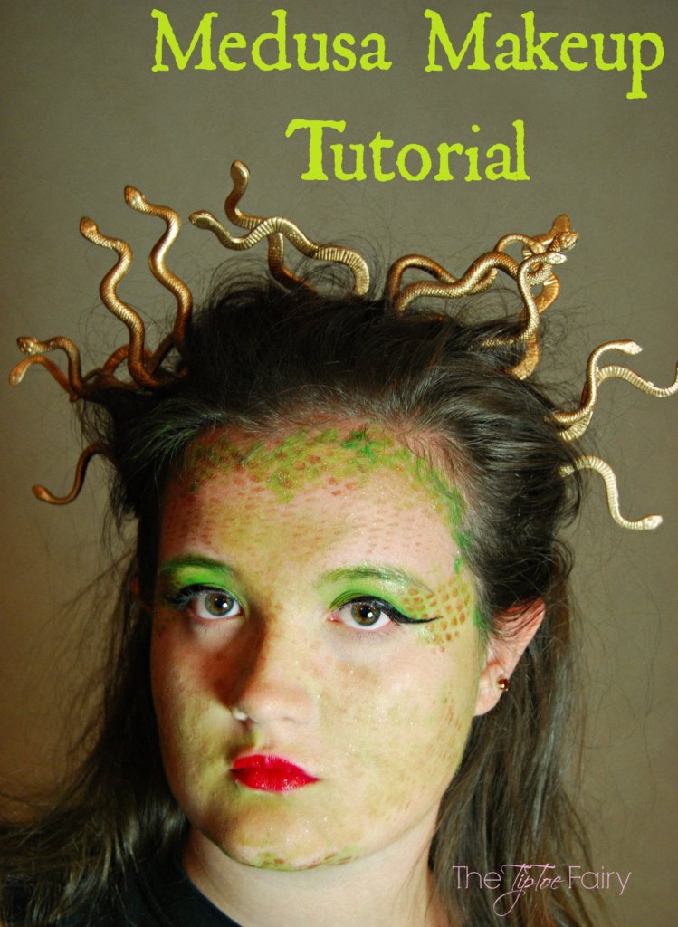 Medusa Face Painting Tutorial for #Halloween