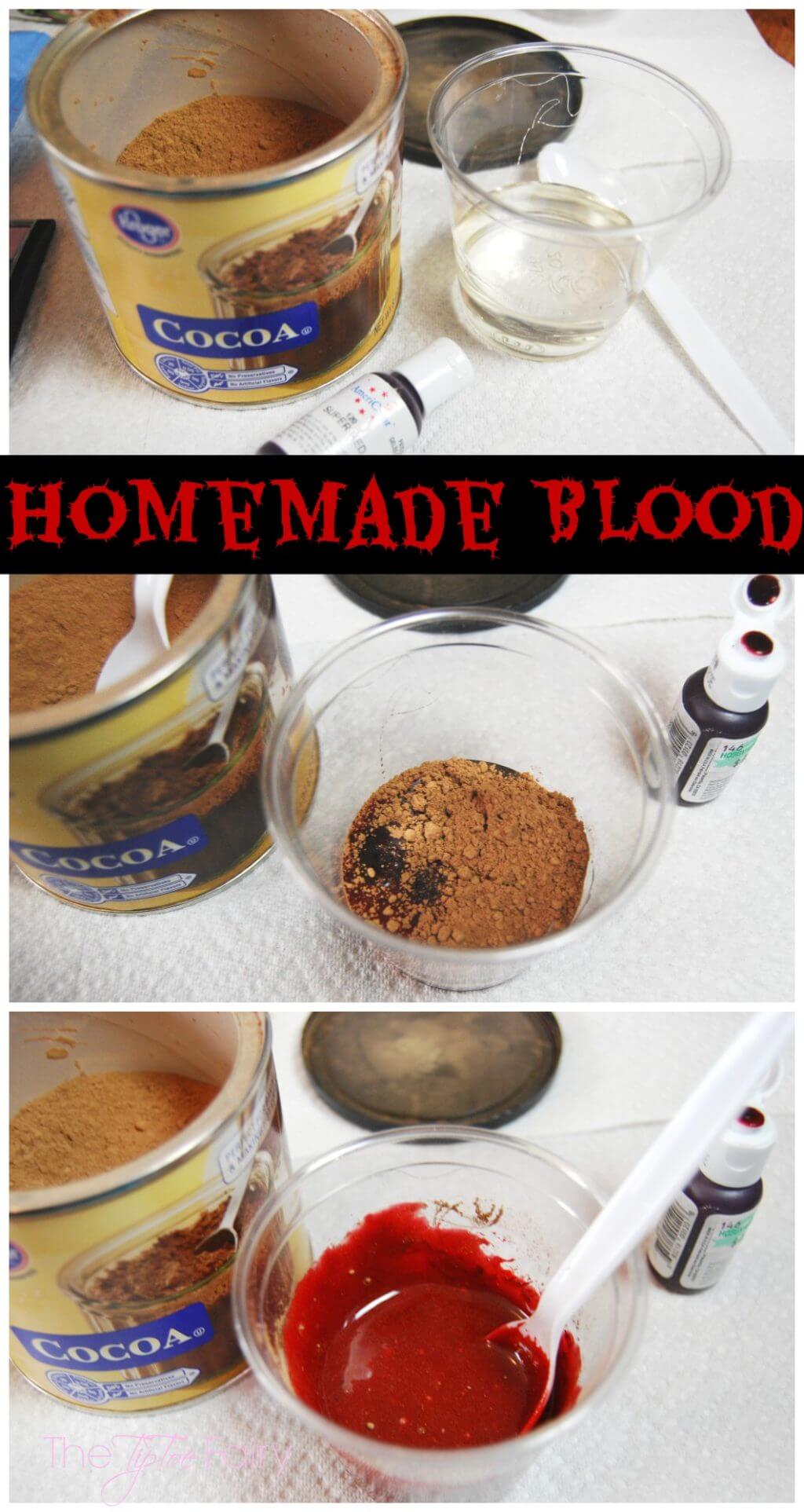 diy zombie makeup flour