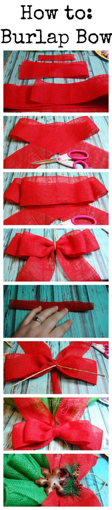 christmas tree bows diy