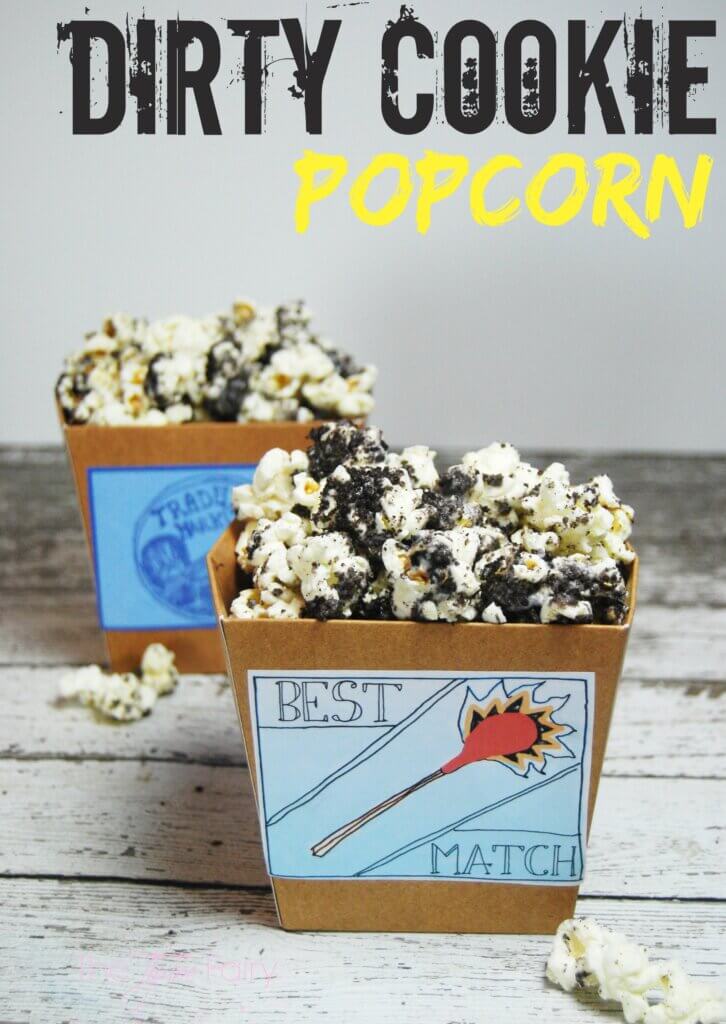 Movie Night Popcorn Trays Made From Dollar Store Supplies - Cook Eat Go