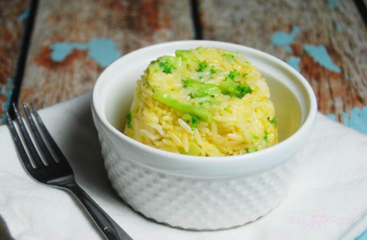 Cheesy Broccoli Rice Casserole for One