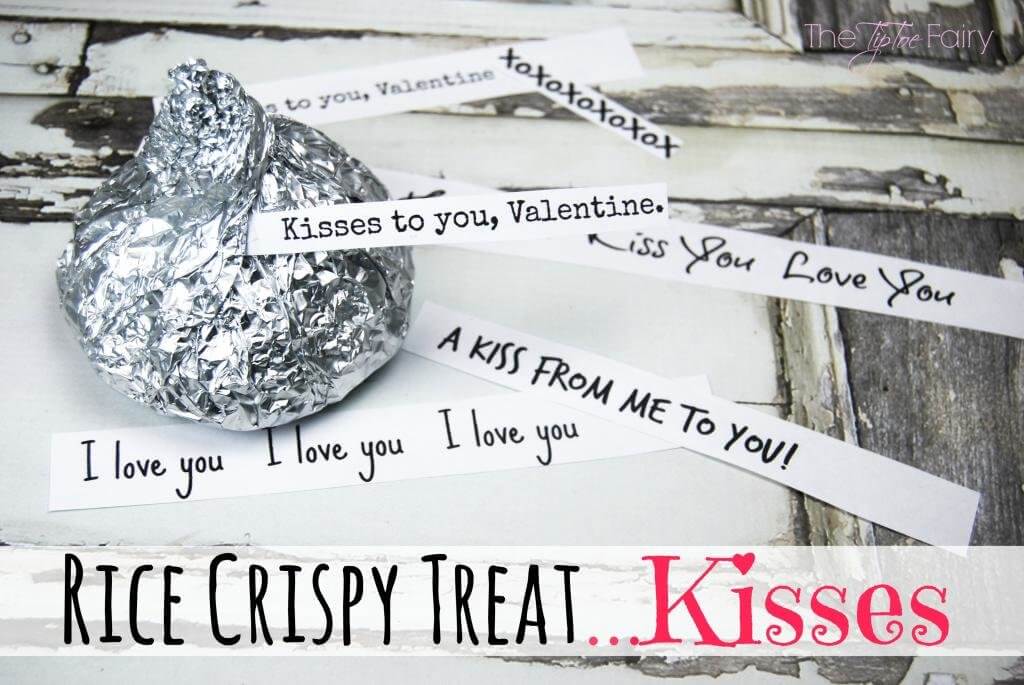 Rice Krispie Kisses for Valentine's Day