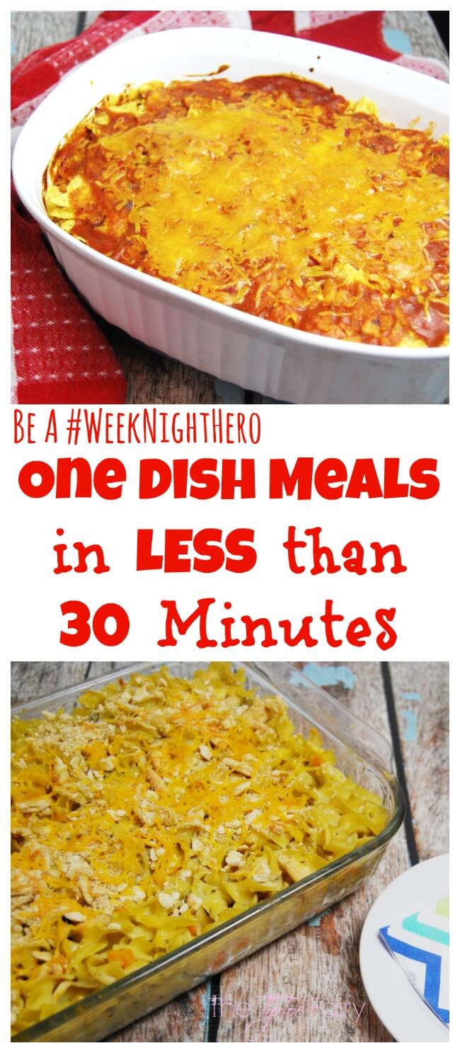 One Dish Meals in less than 30 minutes! | The TipToe Fairy #WeekNightHero #ad @Walmart