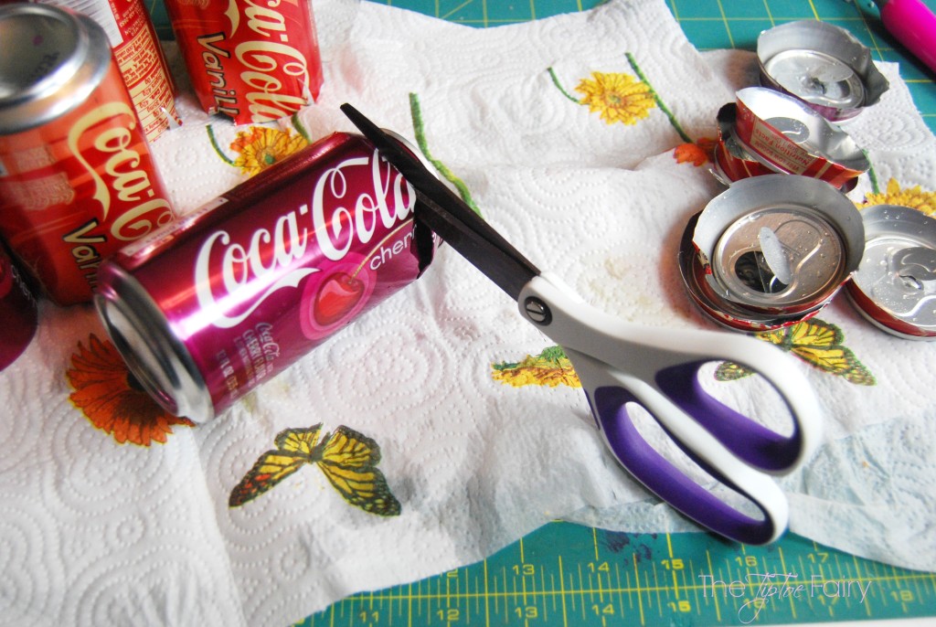 Upcycle your soda cans into a Flower Wreath! Super easy and fun! | The TipToe Fairy