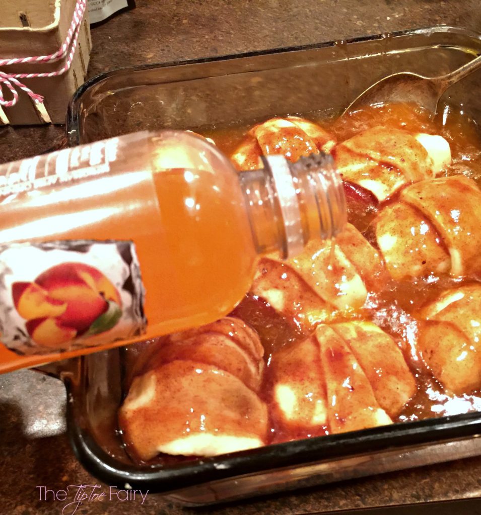 Easy Peach / Nectarine Dumplings! A quick and easy dessert made with crescent rolls! | The TipToe Fairy