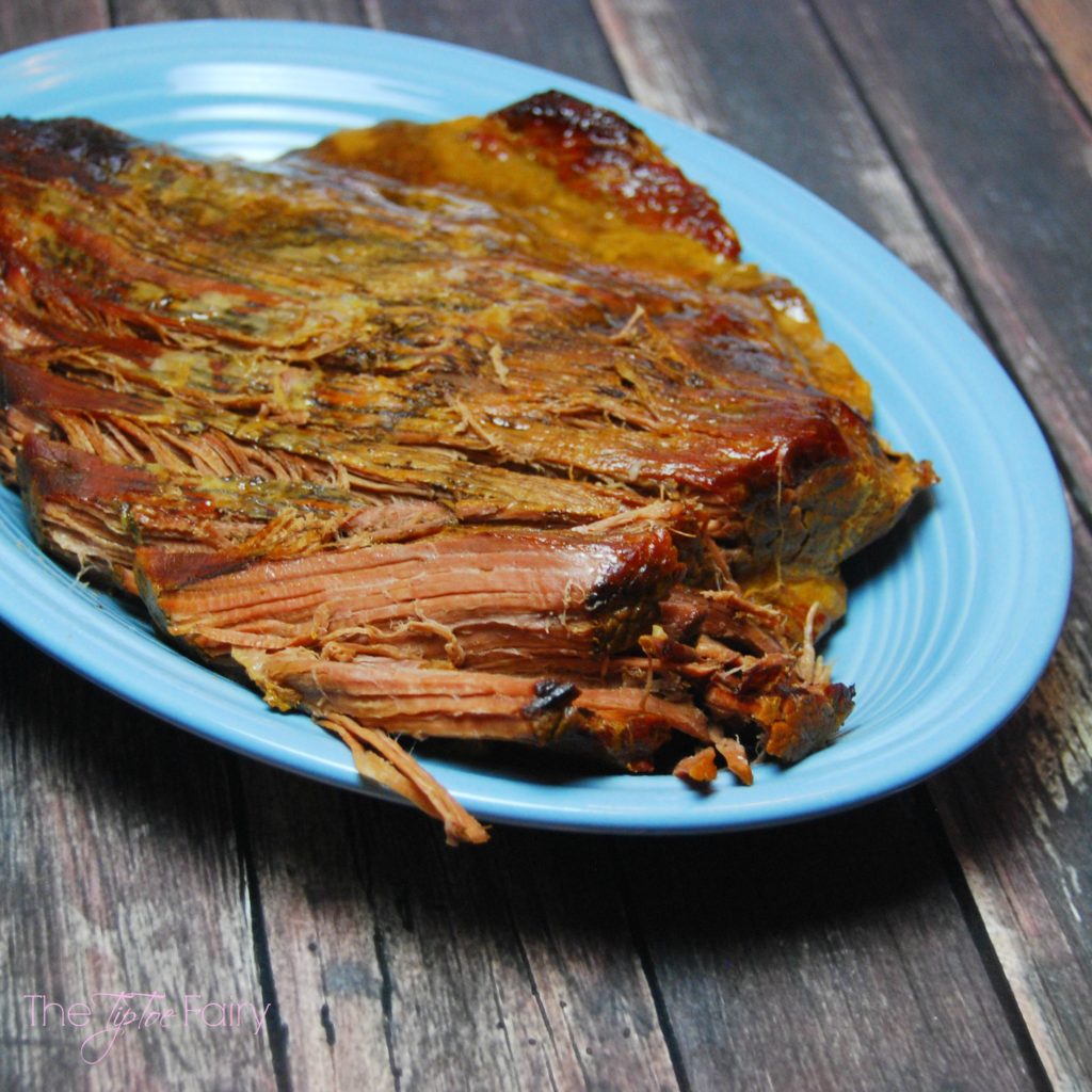 Barbecue Brisket Dinner with fresh corn on the cob and Ore-Ida Bold & Crispy Fries | The TipToe Fairy #FindYourBold #ad