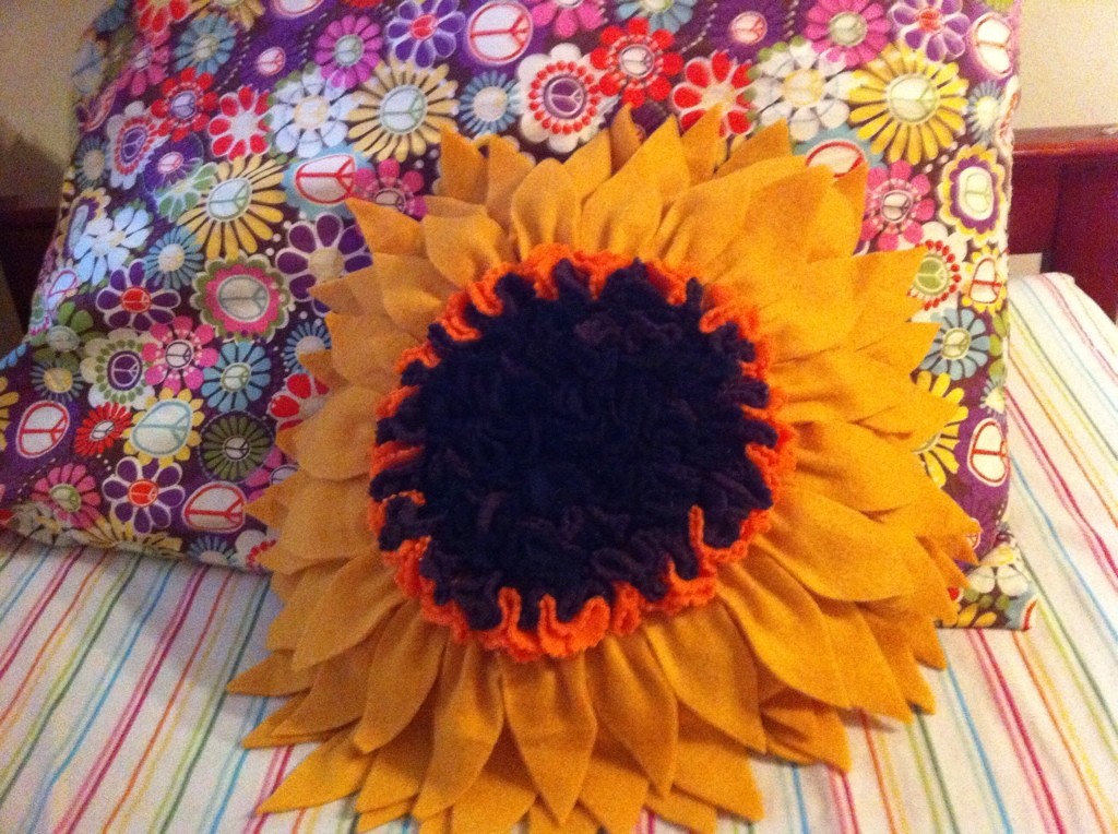 sunflower pillow