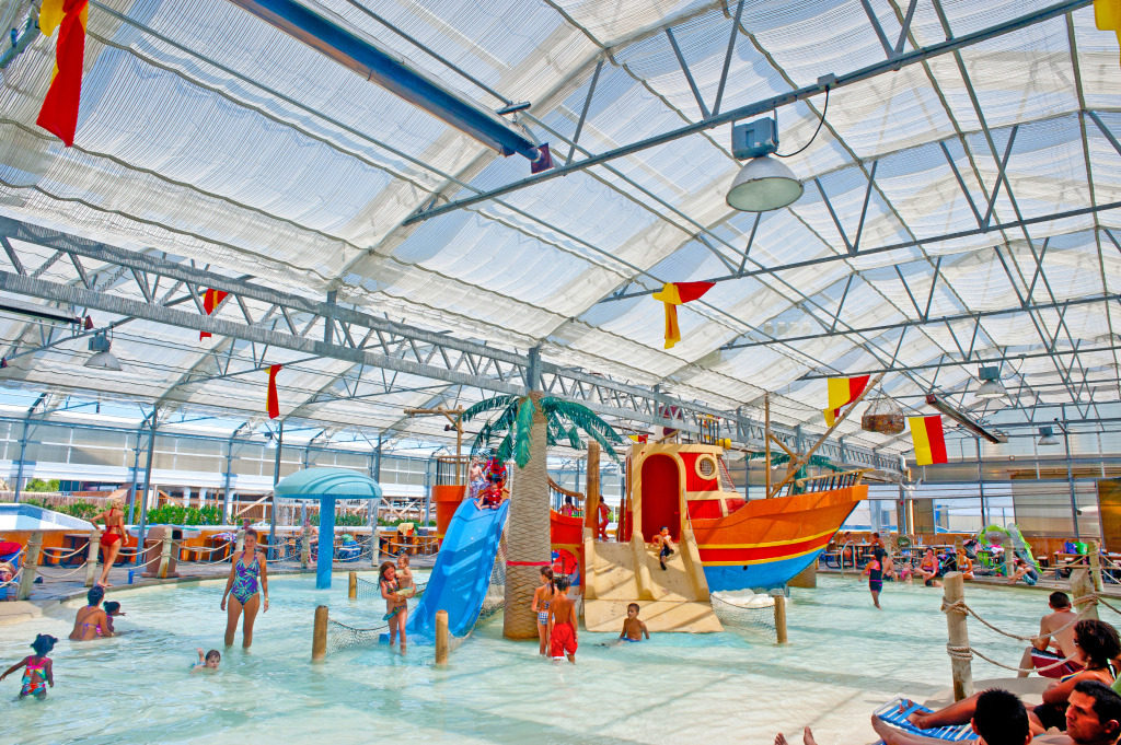 The indoor kid area at Schlitterbahn