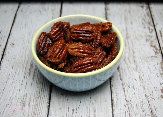 Candied Bourbon Pecans