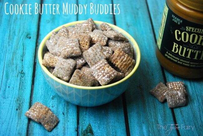 Cookie Butter Muddy Buddies - An easy dessert or treat! | The TipToe Fairy