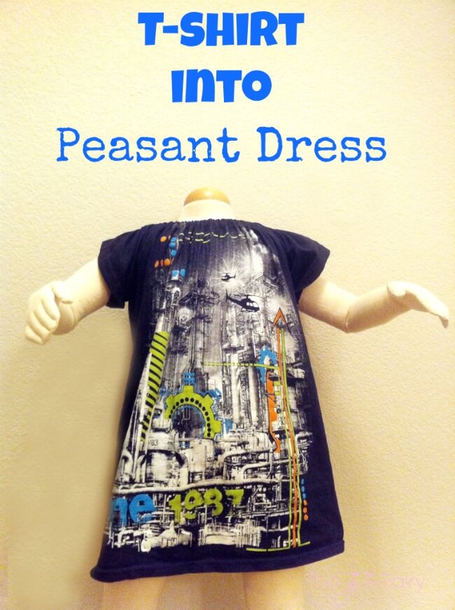 Upcycled T-Shirt Dress