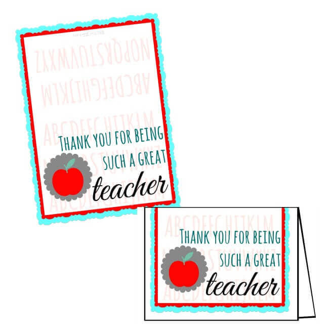 Free Teacher Appreciation Printable Cards