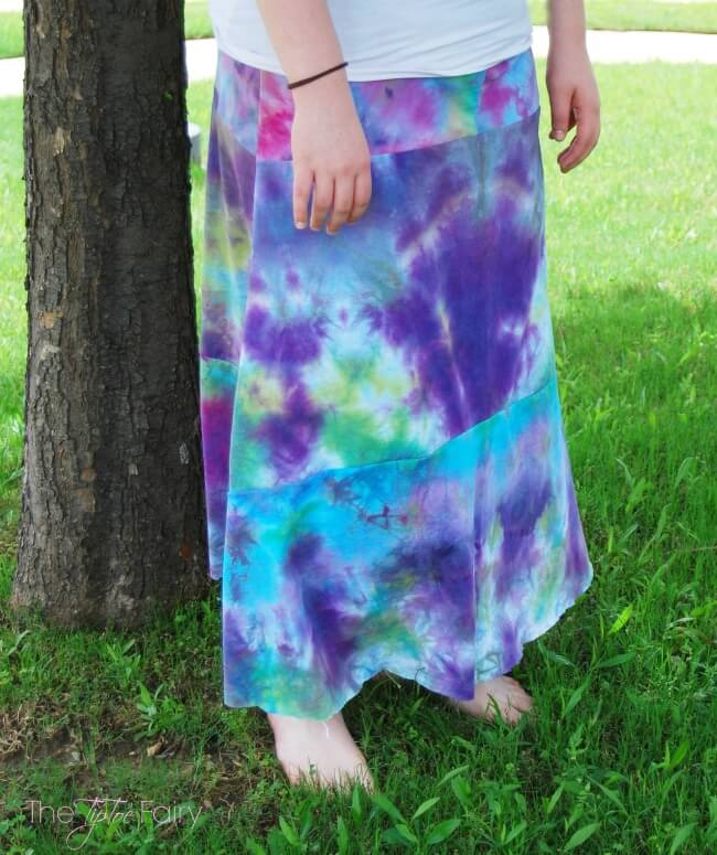 Tie dye skirt diy sale