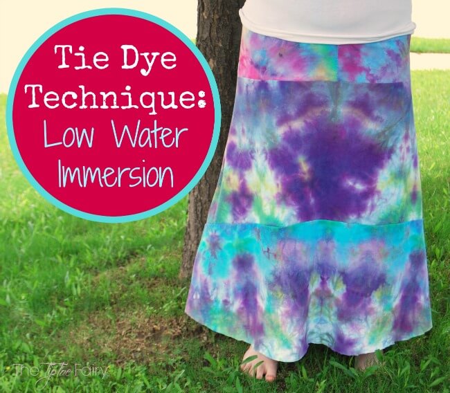 Tie dye outlet skirt diy