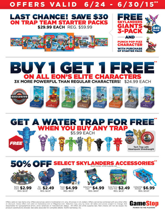 Skylanders DEALS at Gamestop with BUY 1 Get 1 FREE!! | The TipToe Fairy