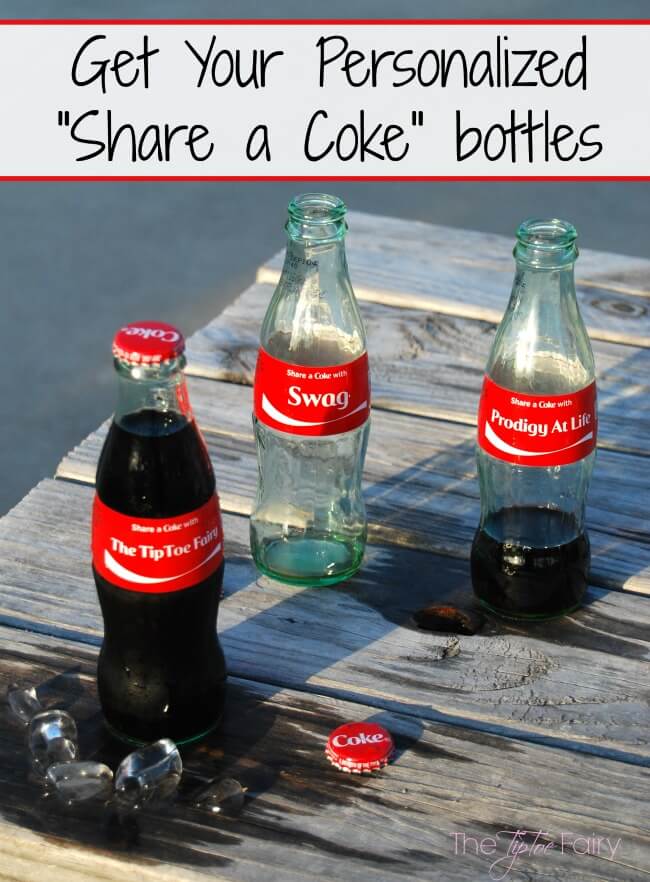 Share a Coke - order personalized 8-oz glass bottles of Coke! @CocaCola #ShareACoke #ad | The TipToe Fairy