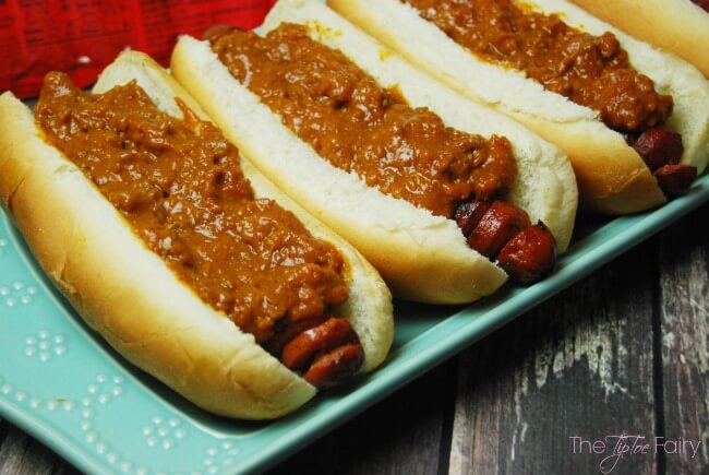 Chili Cheese Spiral Dogs