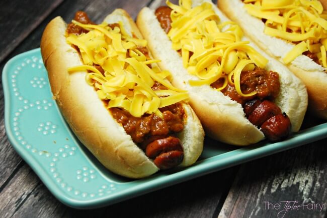 Chili Cheese Spiral Dogs