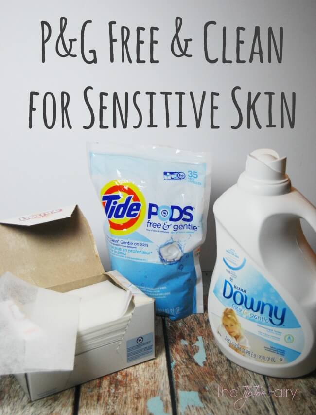P&G Free & Clean Laundry Products - for sensitive skin. FREE Chalkboard Laundry Printables! #IC #ad #SecondSkincare | The TipToe Fairy