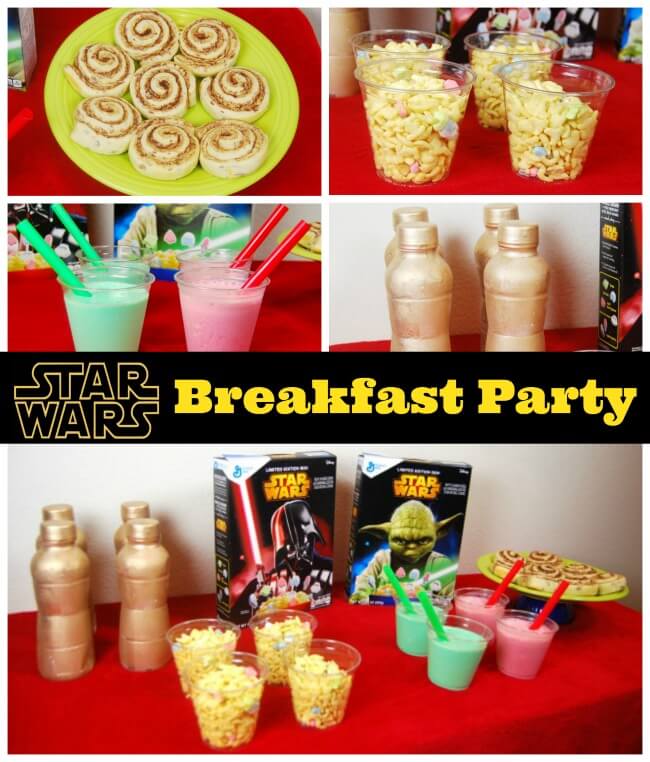 May The Force be with you at the breakfast table! Check out how we made a Star Wars breakfast party with #StarWarsCereal #sp | The TipToe Fairy