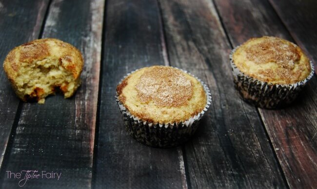 Cinnamon Banana Doodle Muffins