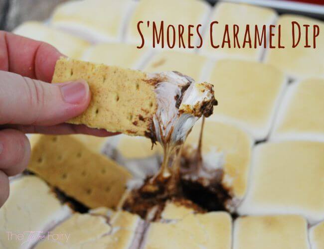 S'Mores Caramel Dip made on the Grill! @kraftfoods #ad #FireUpTheGrill | The TipToe Fairy