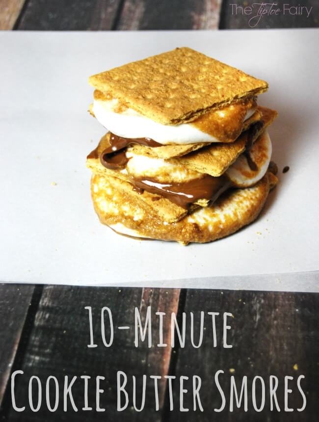 Cookie Butter S'mores - an easy weeknight dessert! @Walmart #LetsMakeSmores [ad] | The TipToe Fairy