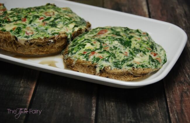 Spinach Portabella Mushroom Patty Melts