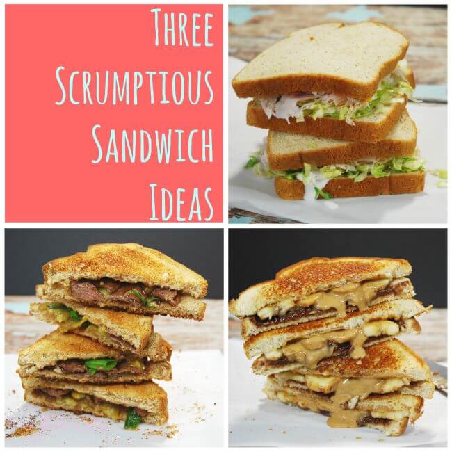 THREE Scrumptious Sandwich Ideas - perfect for lunch or any time! #ad | The TipToe Fairy