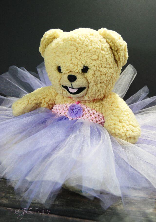 DIY Snuggle Bear Teddy Bear Princess Dress #ad #ShareABear | The TipToe Fairy