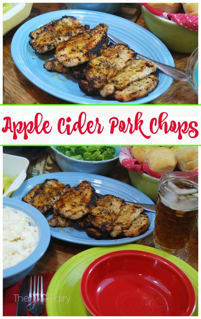 Apple Cider Pork Chops - easy, tender, and juicy! Perfect for weeknight meals! #SmithfieldPork AD | The TipToe Fairy