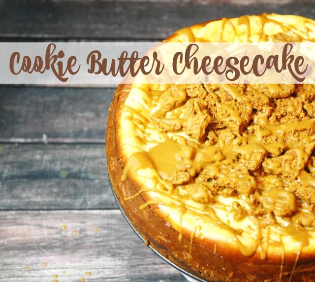 Cookie Butter Cheesecake - an amazing #dessert! #ad #SweetenTheSeason #CookingUpHolidays 