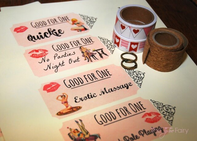 #DIY Naughty Coupon Book for Valentine's Day #valentinesday #printable