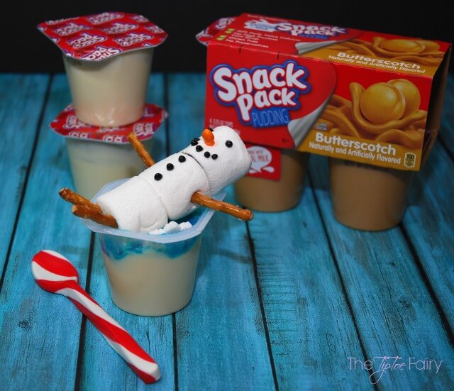 Have a #SpoonfulofFun & make a Snowman Bubble Bath w Snack Pack Pudding #AD #food
