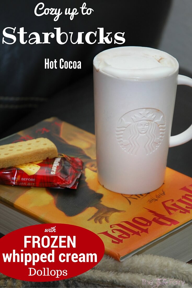 Frozen Whipped Cream Dollops & Starbucks Hot Cocoa at home! #KCup #HotCocoa #IC AD