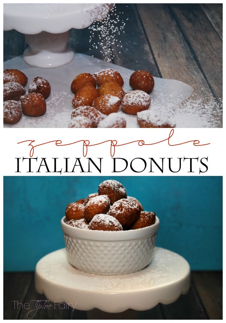 Zeppole Italian Donuts - so easy! Come see the rest of the Italian Feast! #food #yum #dessert